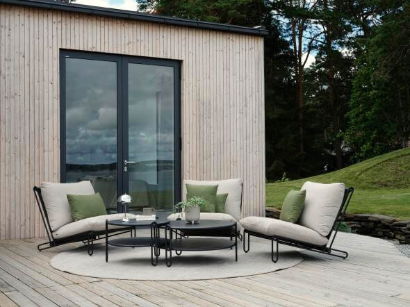 Blixt Lounge Chair Black Grey Product Image